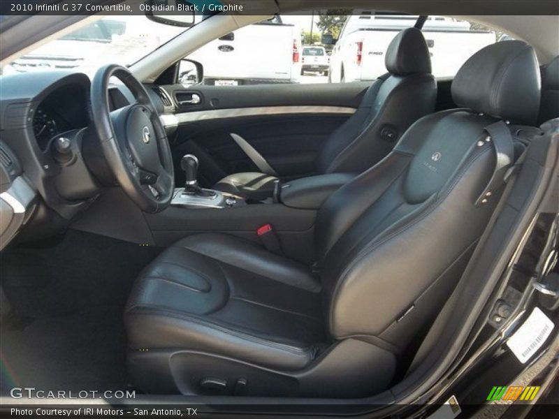 Obsidian Black / Graphite 2010 Infiniti G 37 Convertible