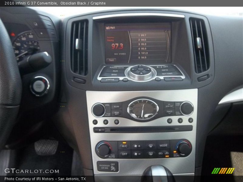 Obsidian Black / Graphite 2010 Infiniti G 37 Convertible