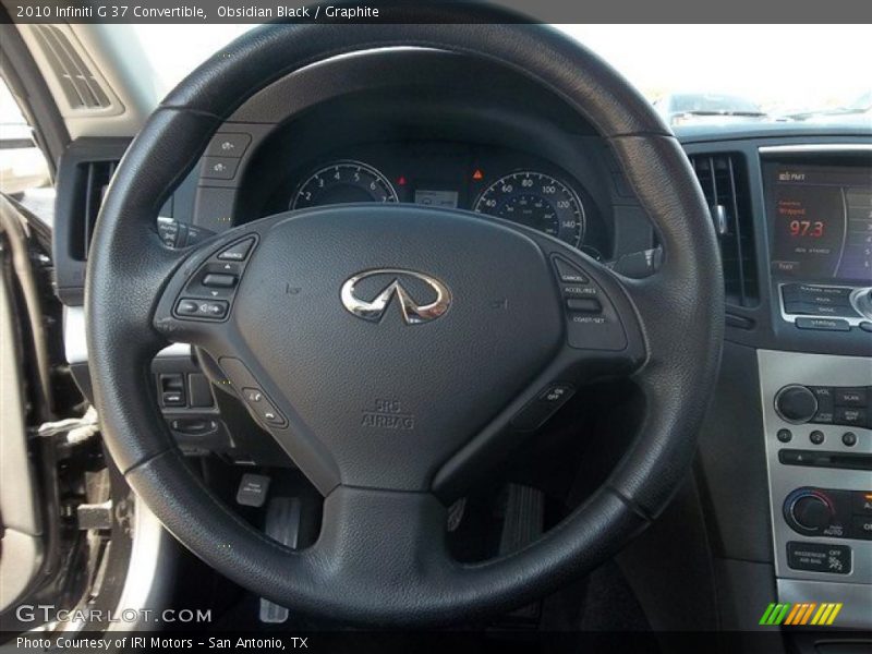 Obsidian Black / Graphite 2010 Infiniti G 37 Convertible