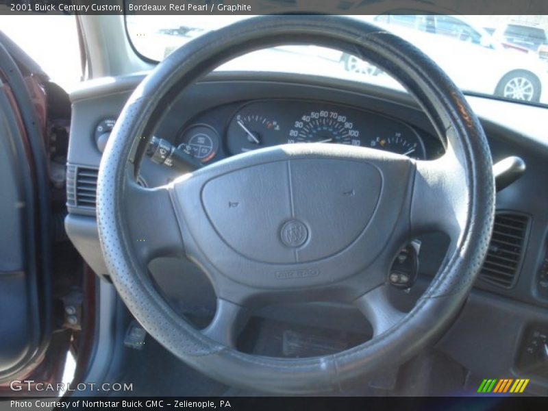 Bordeaux Red Pearl / Graphite 2001 Buick Century Custom