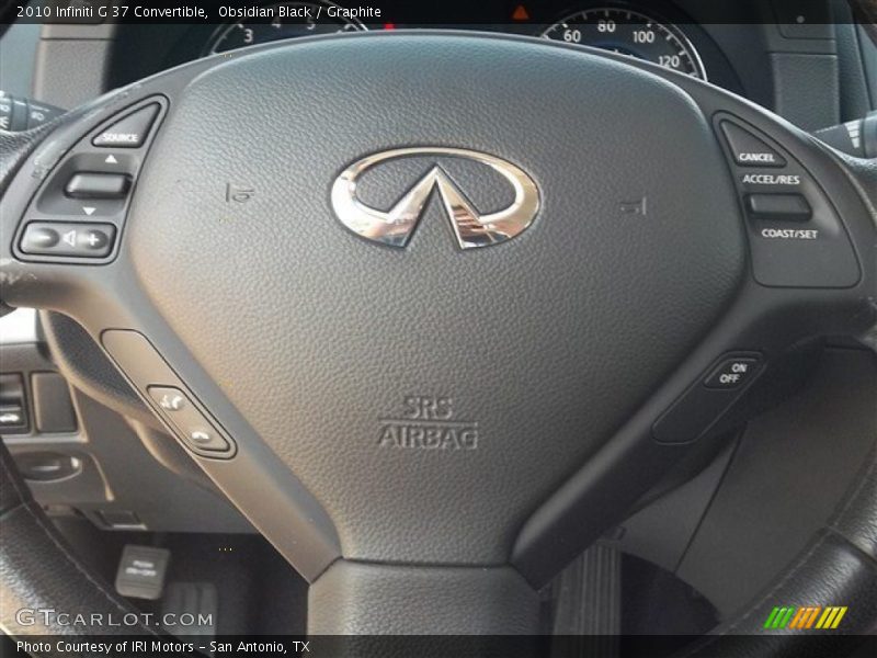 Obsidian Black / Graphite 2010 Infiniti G 37 Convertible