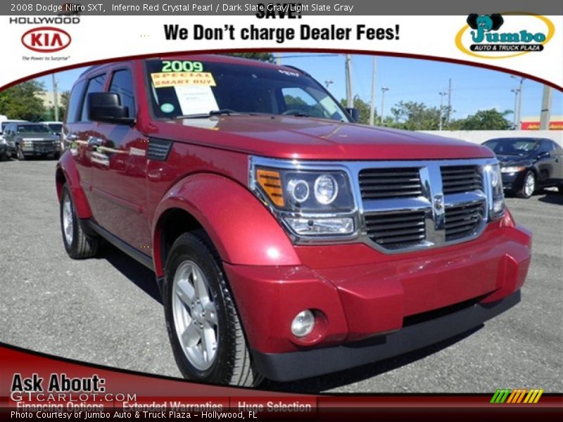 Inferno Red Crystal Pearl / Dark Slate Gray/Light Slate Gray 2008 Dodge Nitro SXT