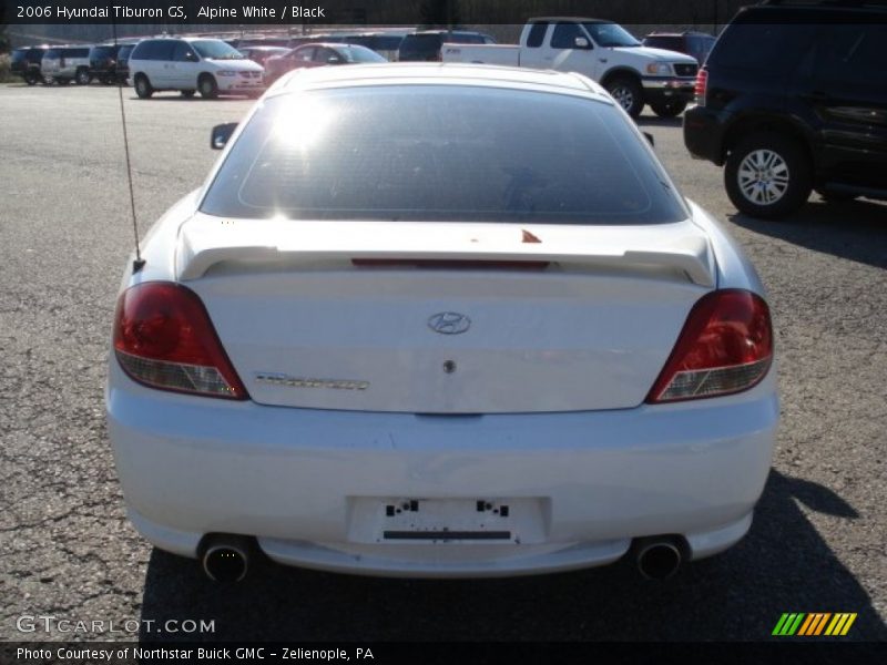 Alpine White / Black 2006 Hyundai Tiburon GS