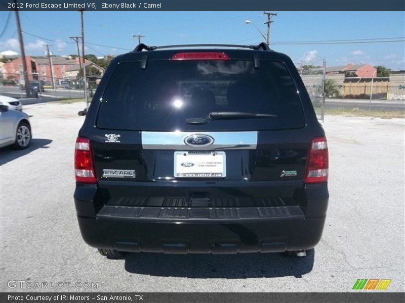 Ebony Black / Camel 2012 Ford Escape Limited V6