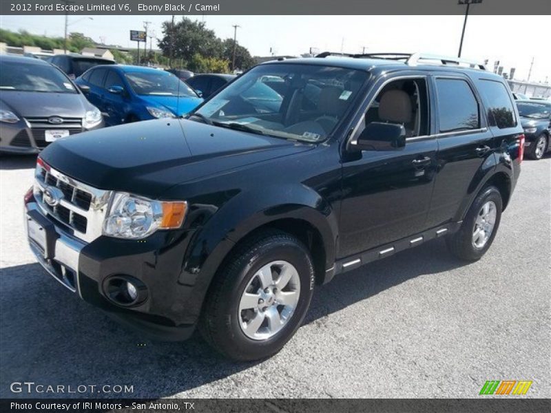 Ebony Black / Camel 2012 Ford Escape Limited V6