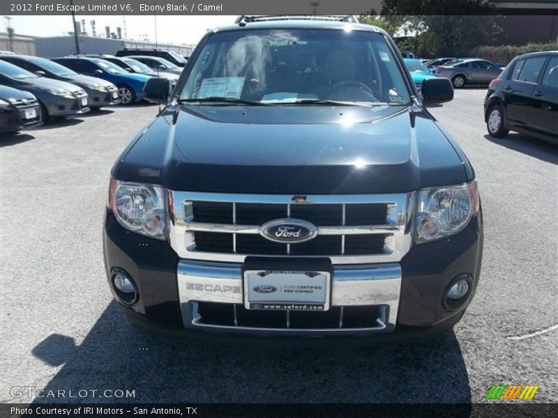Ebony Black / Camel 2012 Ford Escape Limited V6