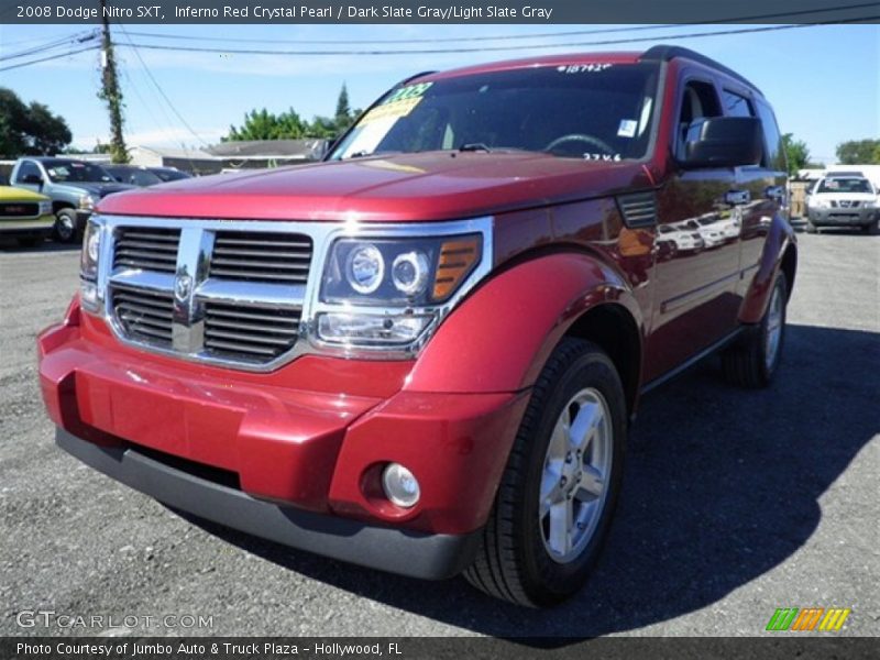 Inferno Red Crystal Pearl / Dark Slate Gray/Light Slate Gray 2008 Dodge Nitro SXT