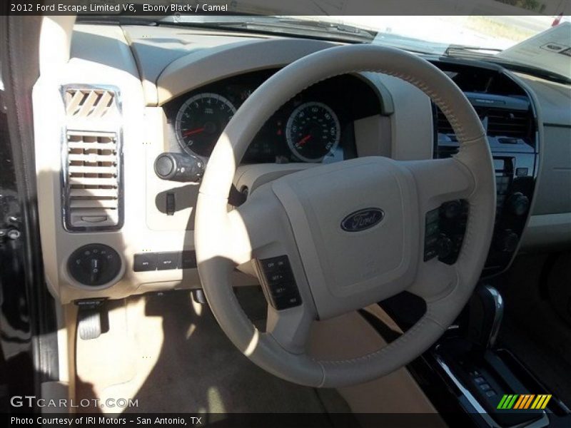 Ebony Black / Camel 2012 Ford Escape Limited V6