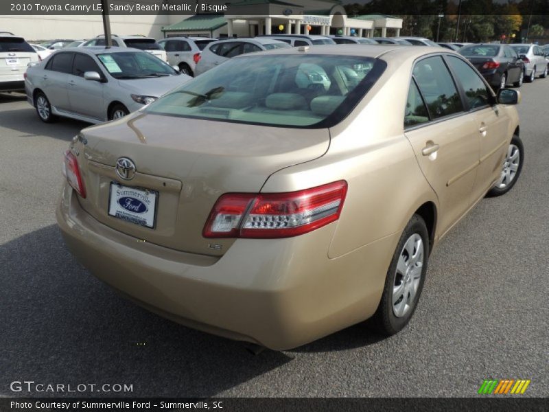 Sandy Beach Metallic / Bisque 2010 Toyota Camry LE