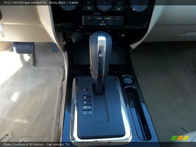 Ebony Black / Camel 2012 Ford Escape Limited V6