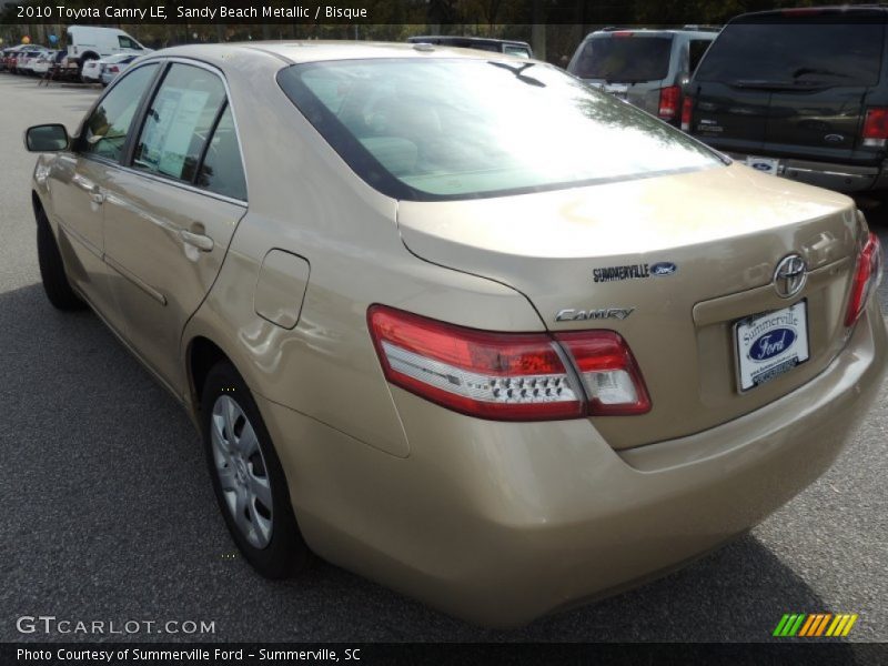 Sandy Beach Metallic / Bisque 2010 Toyota Camry LE