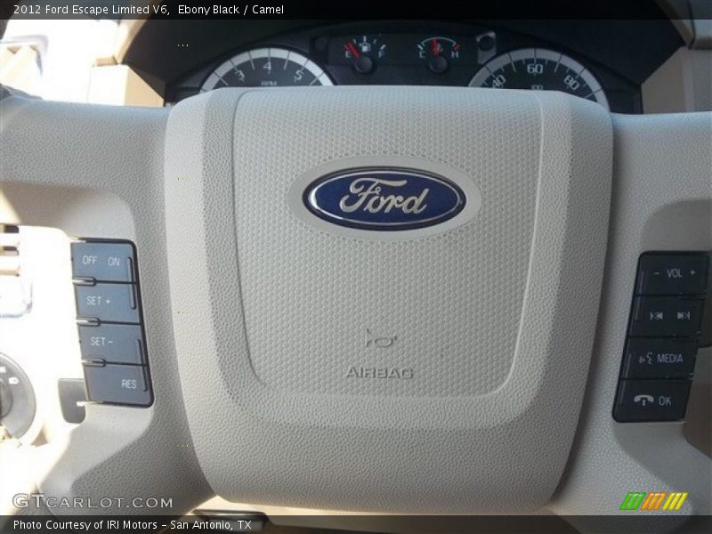 Ebony Black / Camel 2012 Ford Escape Limited V6