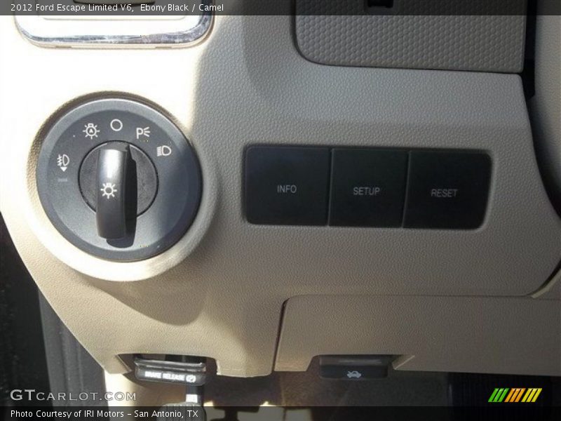 Ebony Black / Camel 2012 Ford Escape Limited V6
