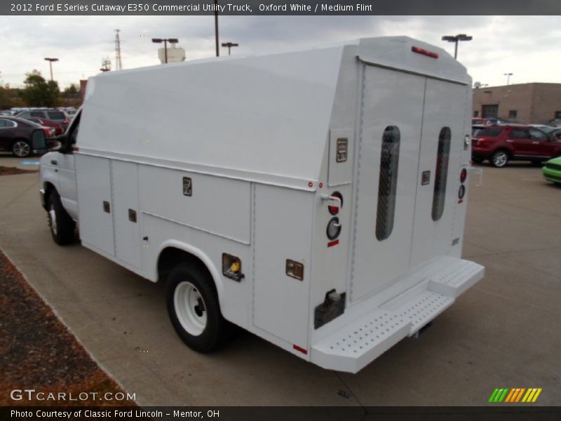  2012 E Series Cutaway E350 Commercial Utility Truck Oxford White