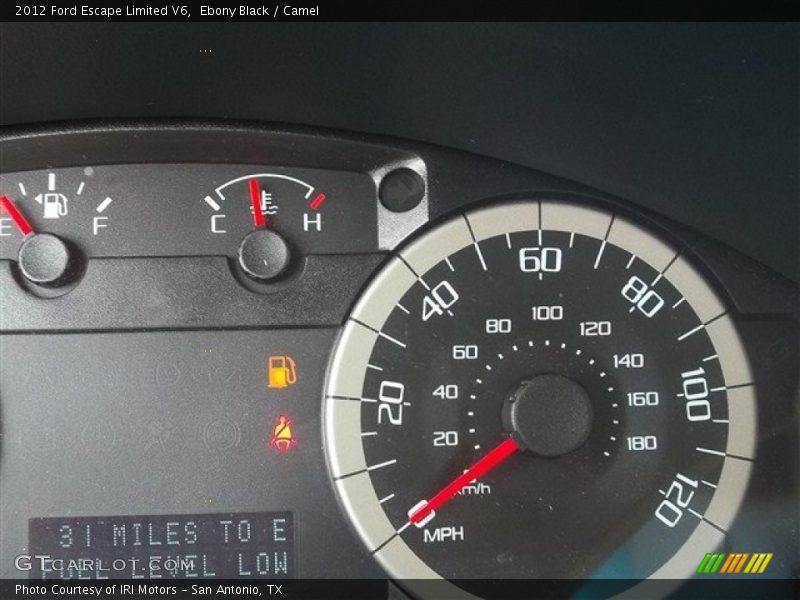 Ebony Black / Camel 2012 Ford Escape Limited V6