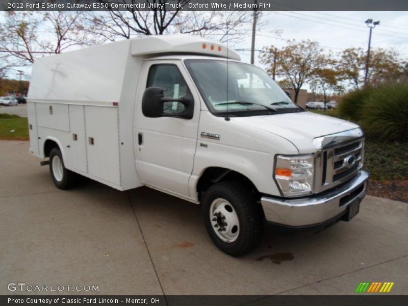 Front 3/4 View of 2012 E Series Cutaway E350 Commercial Utility Truck