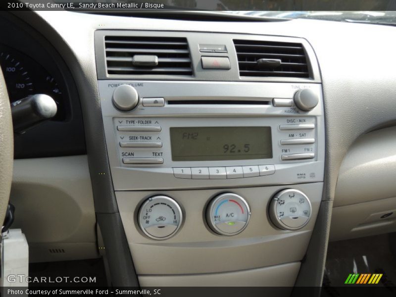 Sandy Beach Metallic / Bisque 2010 Toyota Camry LE