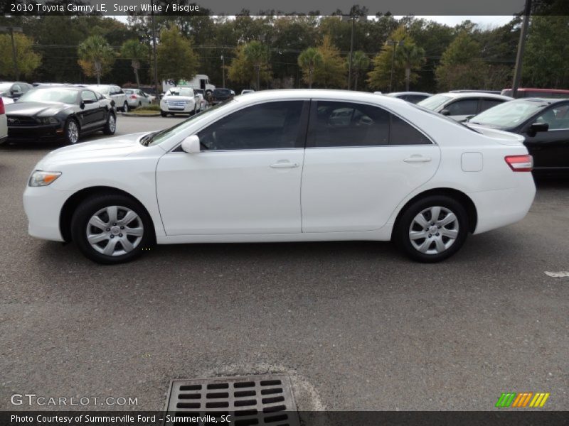 Super White / Bisque 2010 Toyota Camry LE