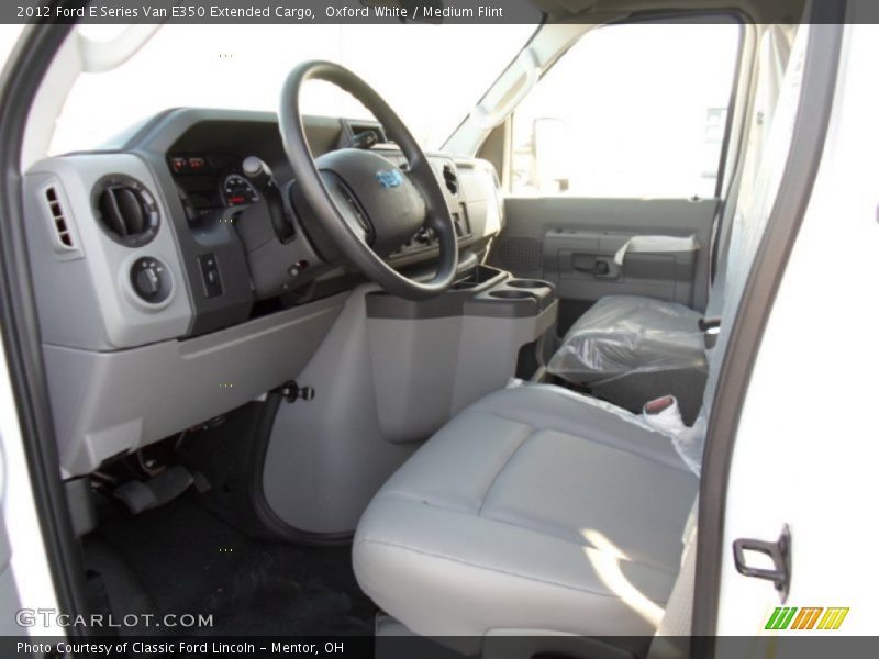 Oxford White / Medium Flint 2012 Ford E Series Van E350 Extended Cargo