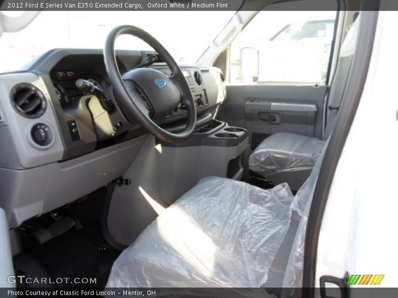 Oxford White / Medium Flint 2012 Ford E Series Van E350 Extended Cargo