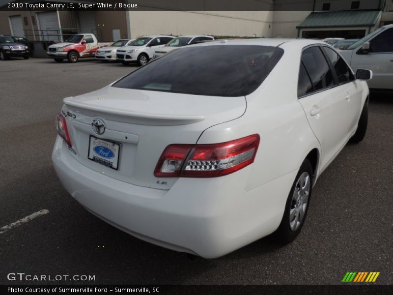 Super White / Bisque 2010 Toyota Camry LE
