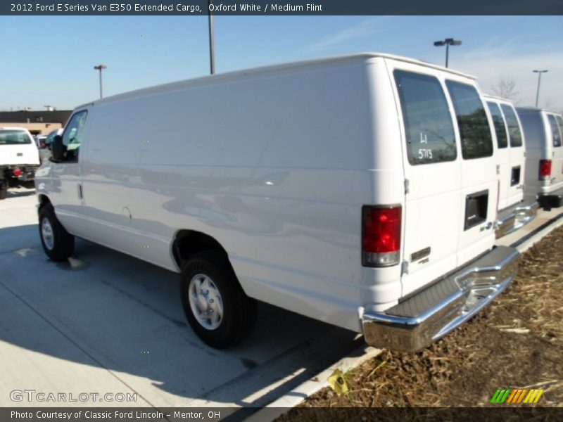Oxford White / Medium Flint 2012 Ford E Series Van E350 Extended Cargo