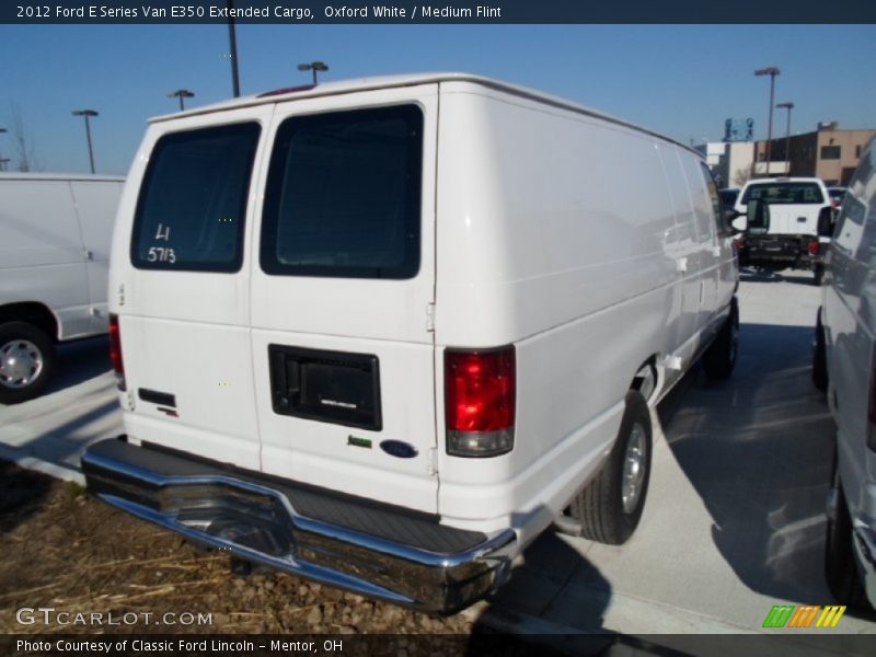 Oxford White / Medium Flint 2012 Ford E Series Van E350 Extended Cargo