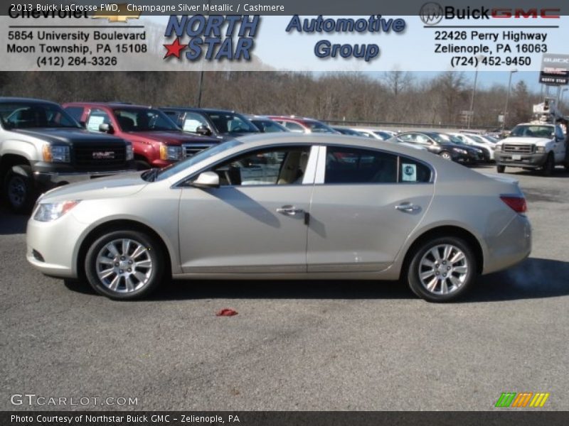 Champagne Silver Metallic / Cashmere 2013 Buick LaCrosse FWD