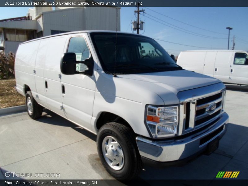 Oxford White / Medium Flint 2012 Ford E Series Van E350 Extended Cargo