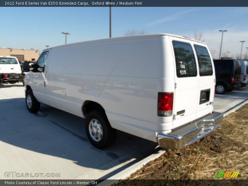 Oxford White / Medium Flint 2012 Ford E Series Van E350 Extended Cargo