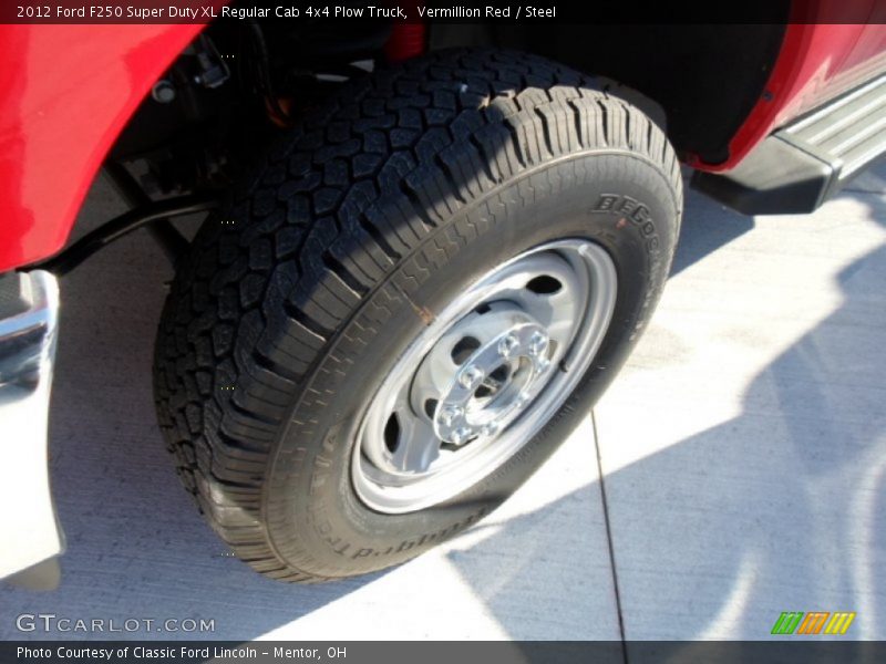 Vermillion Red / Steel 2012 Ford F250 Super Duty XL Regular Cab 4x4 Plow Truck