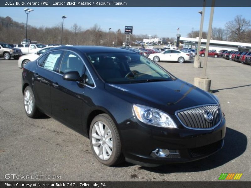 Carbon Black Metallic / Medium Titanium 2013 Buick Verano FWD