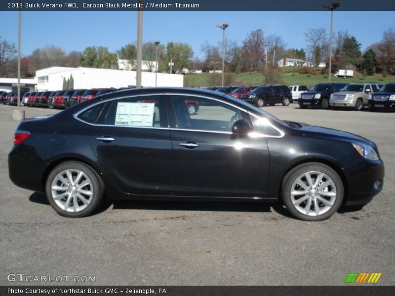 Carbon Black Metallic / Medium Titanium 2013 Buick Verano FWD