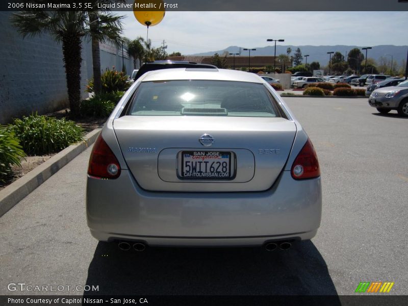 Liquid Silver Metallic / Frost 2006 Nissan Maxima 3.5 SE