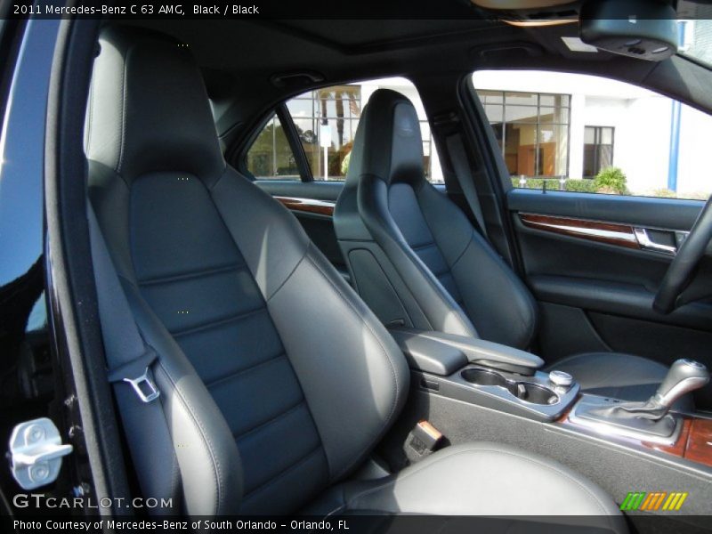 Black / Black 2011 Mercedes-Benz C 63 AMG