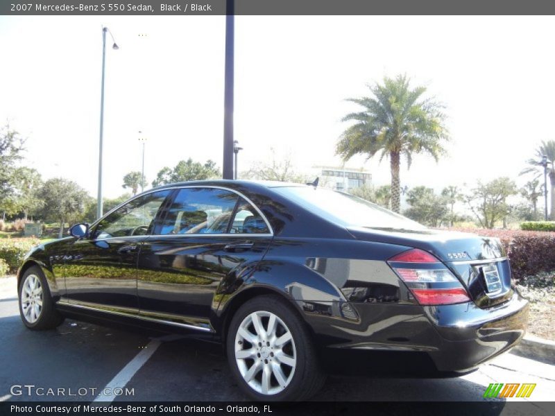 Black / Black 2007 Mercedes-Benz S 550 Sedan