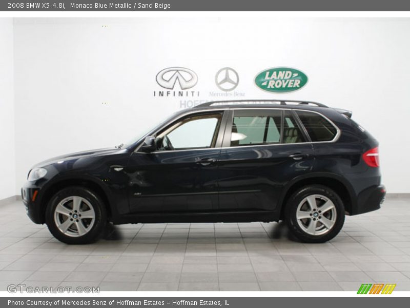 Monaco Blue Metallic / Sand Beige 2008 BMW X5 4.8i