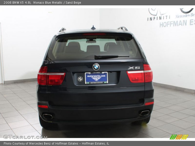 Monaco Blue Metallic / Sand Beige 2008 BMW X5 4.8i