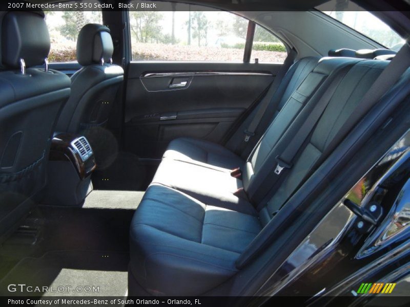 Black / Black 2007 Mercedes-Benz S 550 Sedan