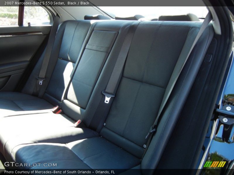 Black / Black 2007 Mercedes-Benz S 550 Sedan