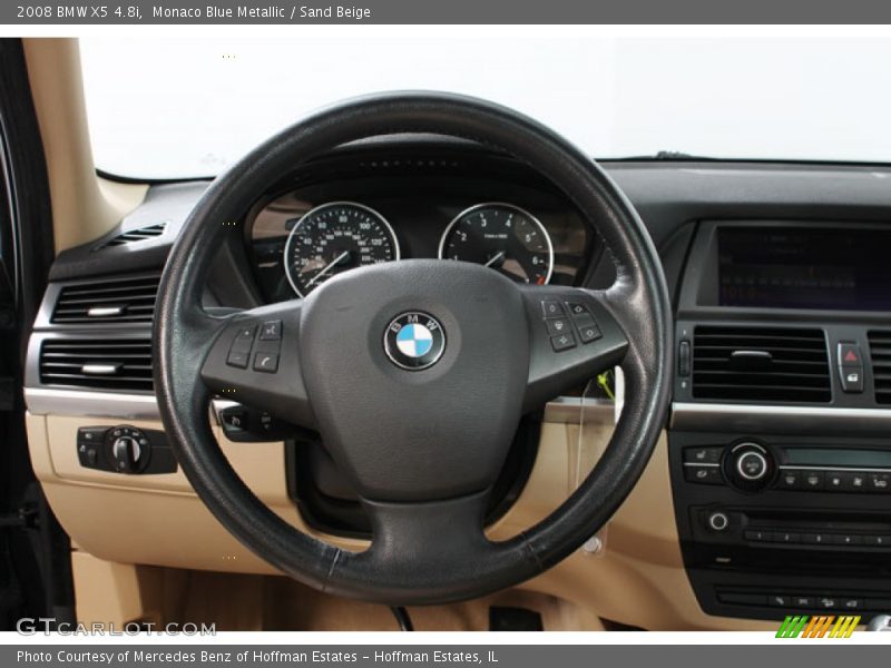 Monaco Blue Metallic / Sand Beige 2008 BMW X5 4.8i