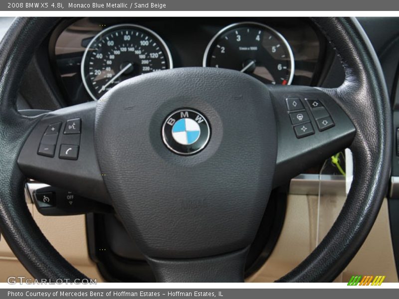Monaco Blue Metallic / Sand Beige 2008 BMW X5 4.8i