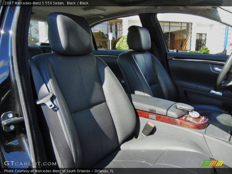 Black / Black 2007 Mercedes-Benz S 550 Sedan