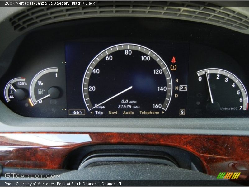 Black / Black 2007 Mercedes-Benz S 550 Sedan