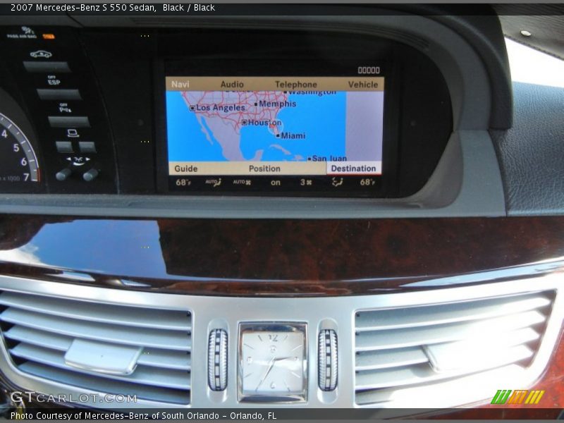 Black / Black 2007 Mercedes-Benz S 550 Sedan