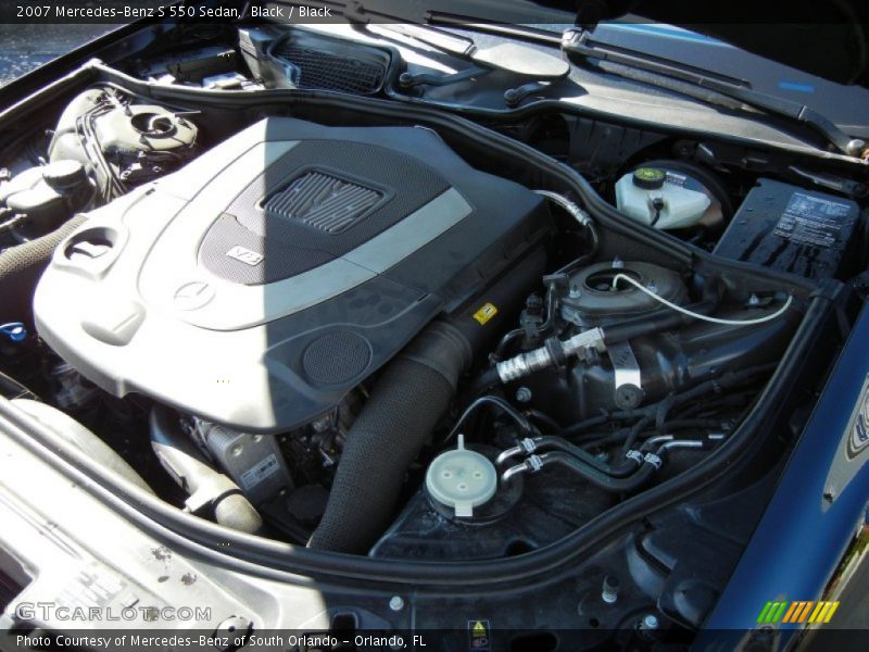 Black / Black 2007 Mercedes-Benz S 550 Sedan