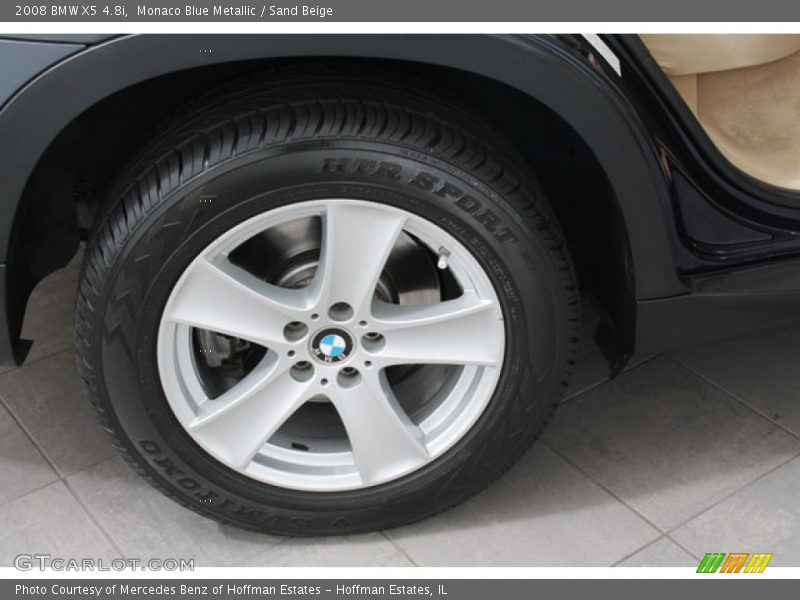 Monaco Blue Metallic / Sand Beige 2008 BMW X5 4.8i