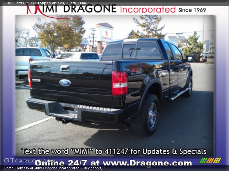 Black / Black 2007 Ford F150 FX4 SuperCab 4x4