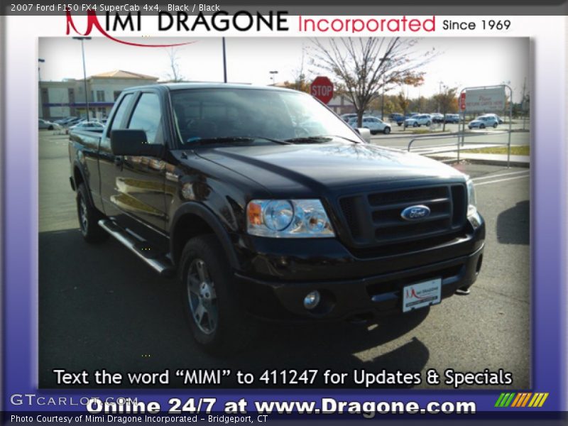 Black / Black 2007 Ford F150 FX4 SuperCab 4x4