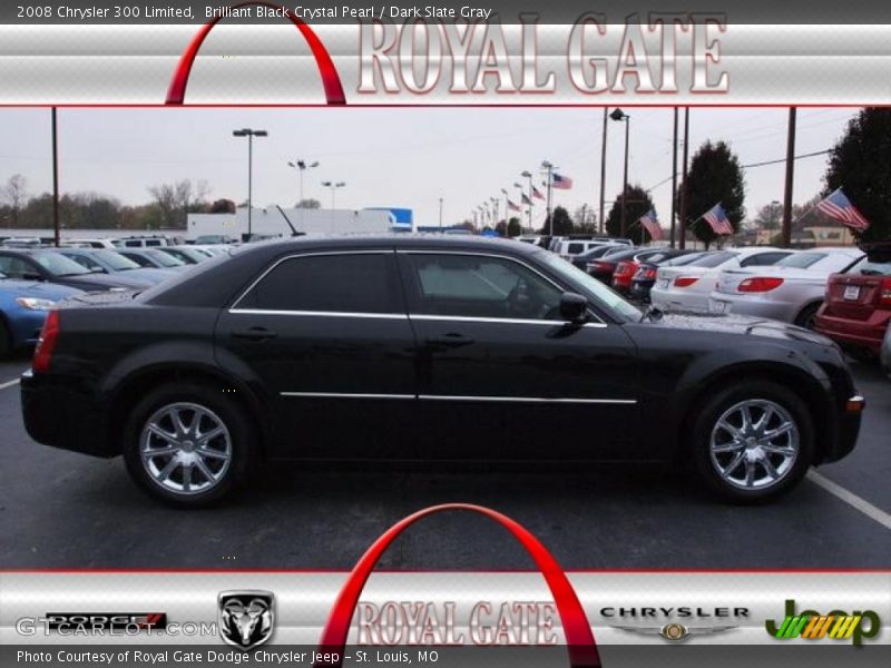 Brilliant Black Crystal Pearl / Dark Slate Gray 2008 Chrysler 300 Limited